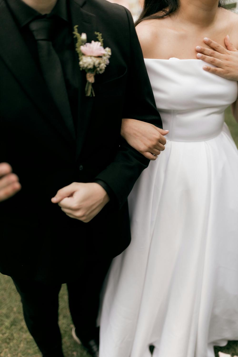Wedding guest moment